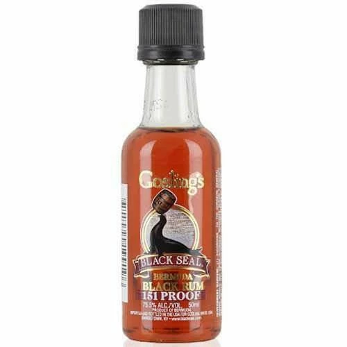 Goslings Black Seal 151 Bermuda Rum Miniature 3 Goslings Black Seal 151 Bermuda Rum Miniature